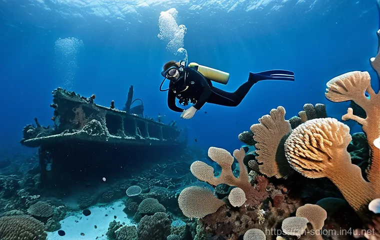 솔로몬 제도 블루 홀 - **Prompt 2: "A vibrant, panoramic underwater shot capturing the thriving ecosystem at the mouth of a... 솔로몬 제도 블루 홀 - **Prompt 2: "A vibrant, panoramic underwater shot capturing the thriving ecosystem at the mouth of a...